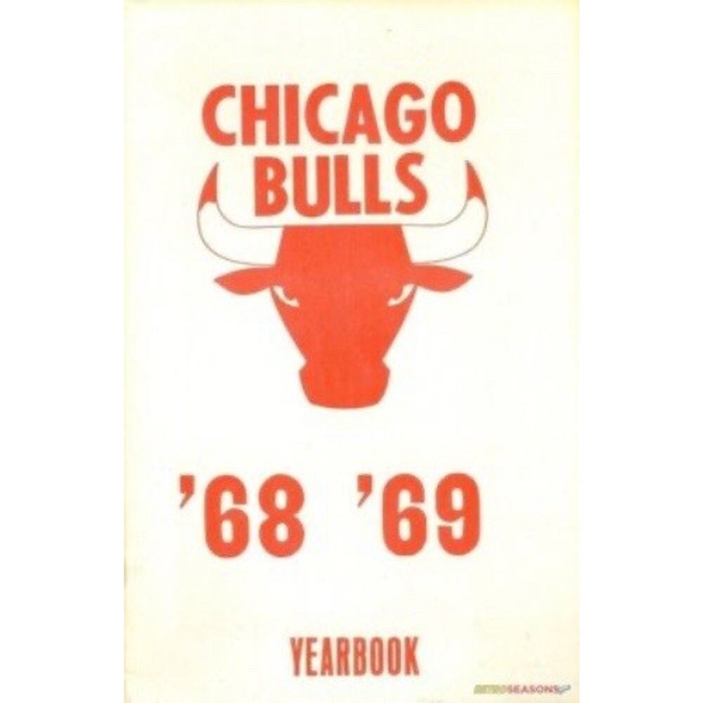 Chicago Bulls Yearbook 1968-69 Vintage Basketball Cover On 12x8in Metal Sign